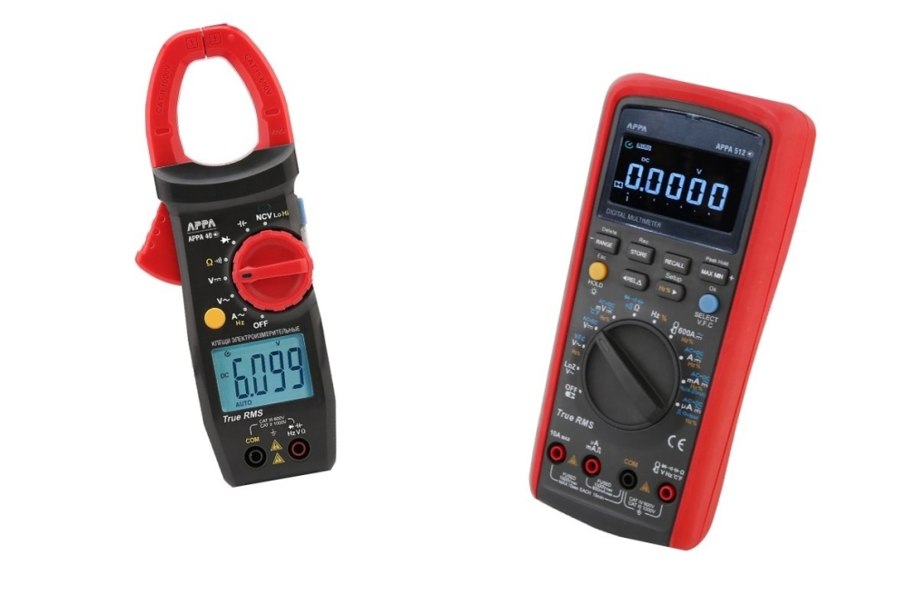 Новые серии мультиметров и электроизмерительных клещей АРРА